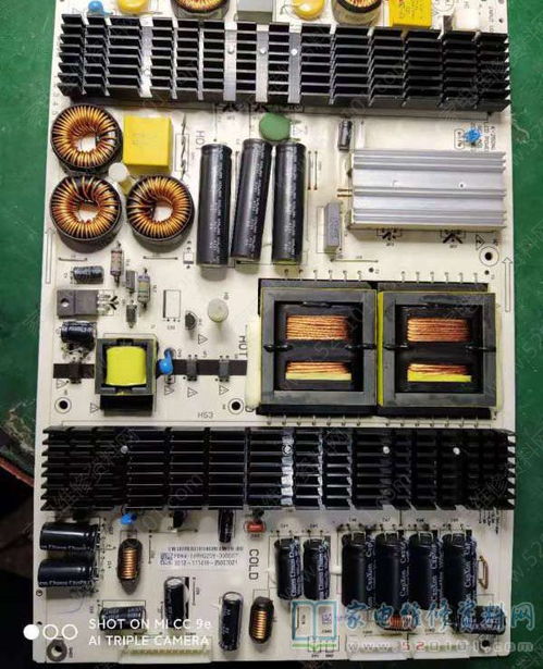 飛利浦65puf6051 t3液晶電視不開機的故障維修